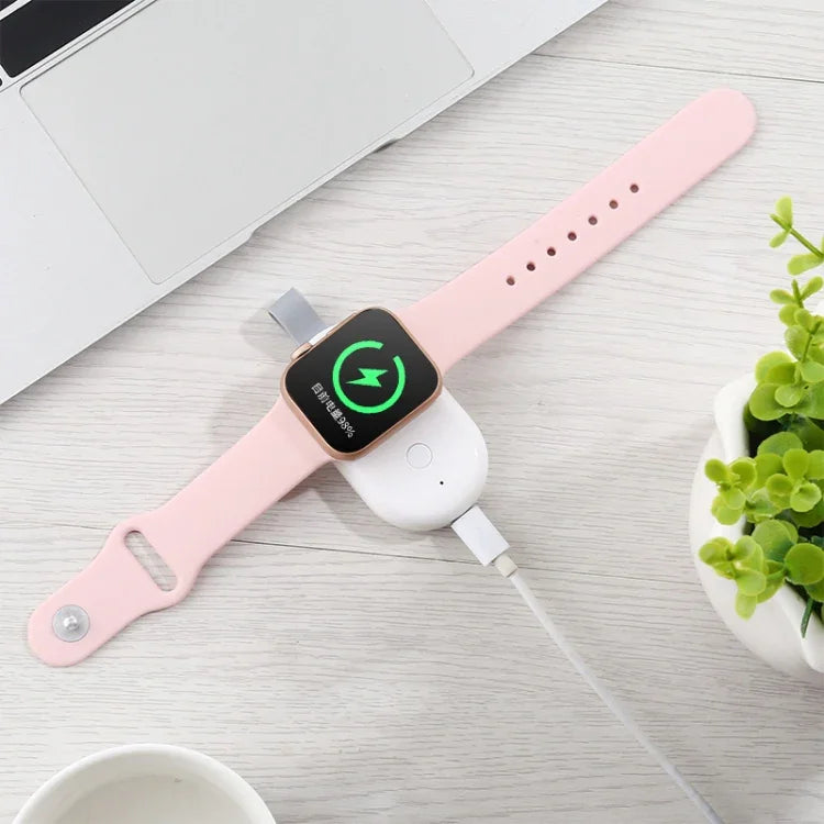 848 Universeller tragbarer Akku &amp; magnetisches kabelloses Ladegerät für Apple Watch Series 6 / 5 / SE / 4 / 3 / 2 / 1