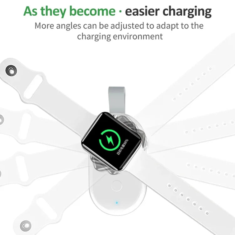 848 Universeller tragbarer Akku &amp; magnetisches kabelloses Ladegerät für Apple Watch Series 6 / 5 / SE / 4 / 3 / 2 / 1