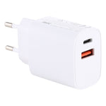 T085 20W USB + Typ-C Schnelllade-Reisenetzteil, EU-Stecker, IP8G0711EU, IP8G0711US