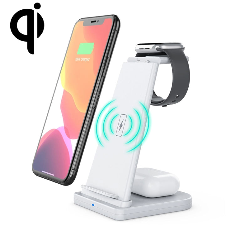 HQ-UD21 3-in-1 faltbare Handyuhr Multifunktions-Ladestation Kabelloses Ladegerät für iPhones, Apple Watch und AirPods, HQ-UD21