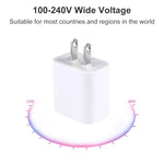 PD 20W USB-C / Type-C Reise-Ladegerät mit einer Schnittstelle, US-Stecker, 20W US-Stecker