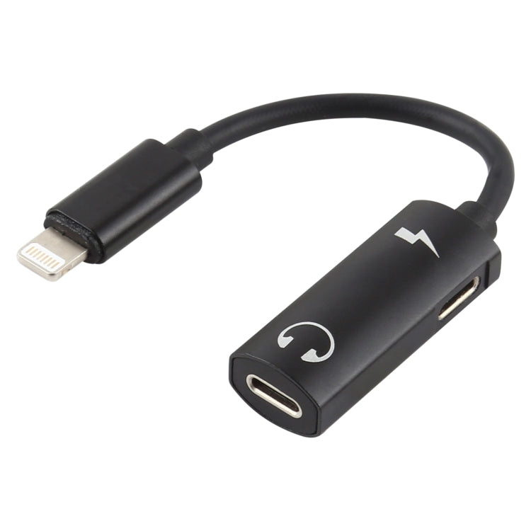 2 in 1 8 Pin Stecker zu Dual 8 Pin Buchse Lade- und Musik-Audio-Kopfhöreradapter, Kompatibel mit allen IOS-Systemen
