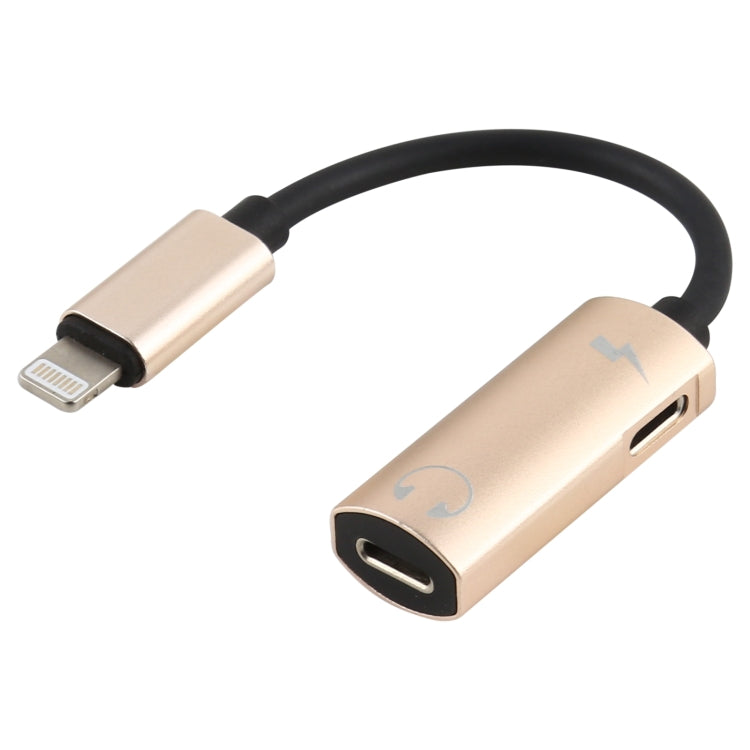 2 in 1 8 Pin Stecker zu Dual 8 Pin Buchse Lade- und Musik-Audio-Kopfhöreradapter, Kompatibel mit allen IOS-Systemen