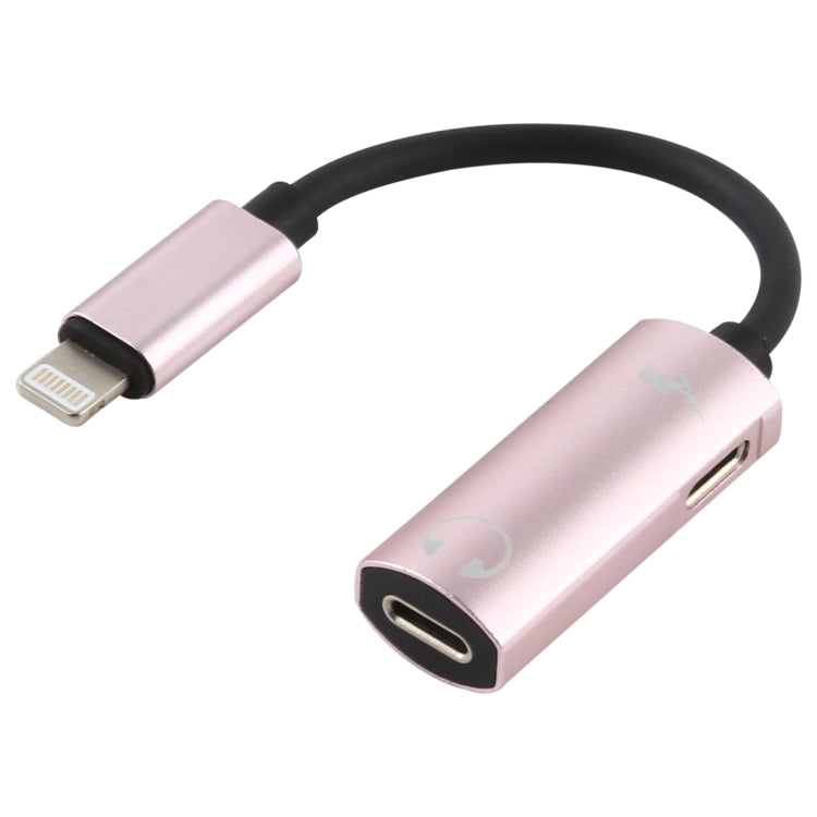 2 in 1 8 Pin Stecker zu Dual 8 Pin Buchse Lade- und Musik-Audio-Kopfhöreradapter, Kompatibel mit allen IOS-Systemen
