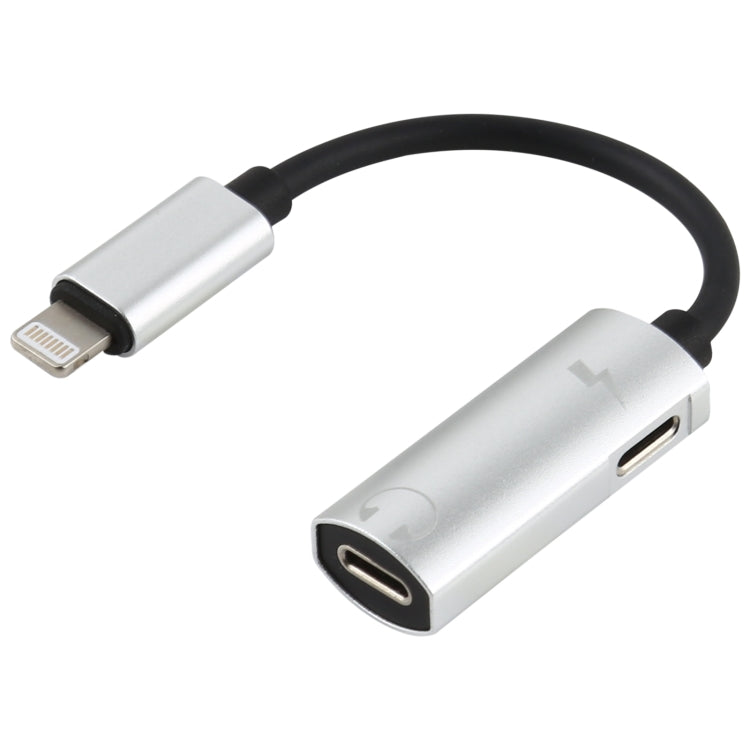 2 in 1 8 Pin Stecker zu Dual 8 Pin Buchse Lade- und Musik-Audio-Kopfhöreradapter, Kompatibel mit allen IOS-Systemen