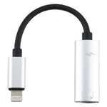 2 in 1 8 Pin Stecker zu Dual 8 Pin Buchse Lade- und Musik-Audio-Kopfhöreradapter, Kompatibel mit allen IOS-Systemen