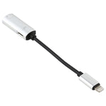 2 in 1 8 Pin Stecker zu Dual 8 Pin Buchse Lade- und Musik-Audio-Kopfhöreradapter, Kompatibel mit allen IOS-Systemen