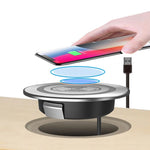 KP-ZMC Embedded-Schreibtisch-Wireless-Ladegerät mit PD+USB-Schnittstelle Kabellänge: 1,2 m