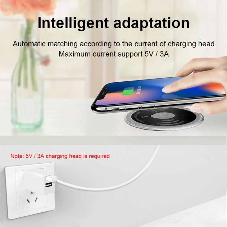 KP-ZMC Embedded-Schreibtisch-Wireless-Ladegerät mit PD+USB-Schnittstelle Kabellänge: 1,2 m