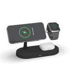T268 5-in-1 15W Multifunktionale magnetische kabellose Ladestation für iPhone 12 Serie & Apple Watchs & AirPods 1 / 2 / Pro, mit LED-Licht
