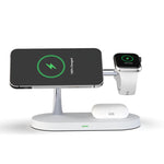 T268 5-in-1 15W Multifunktionale magnetische kabellose Ladestation für iPhone 12 Serie & Apple Watchs & AirPods 1 / 2 / Pro, mit LED-Licht