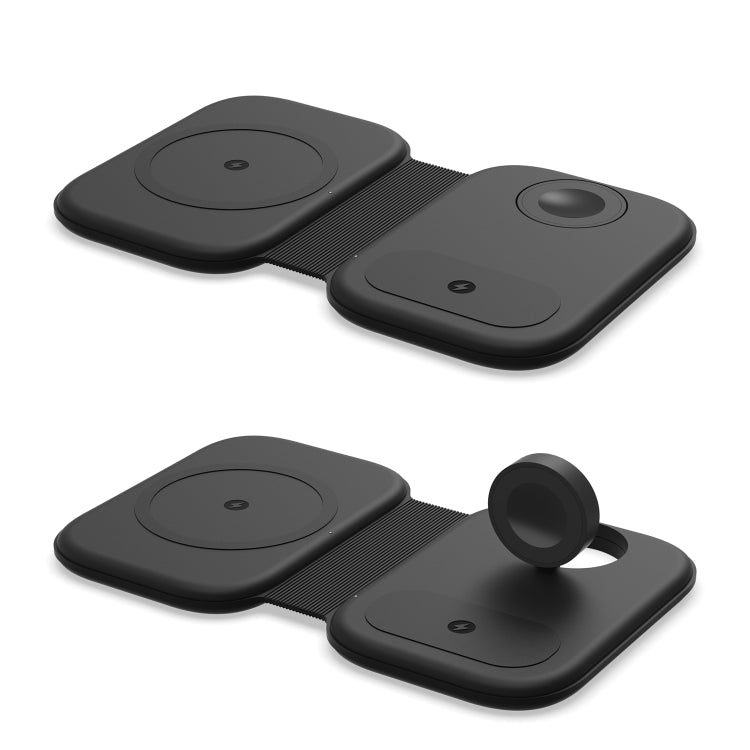 F20 3-in-1 15W Multifunktions-Magnet-Faltbares Kabelloses Ladegerät für iPhone-Serien & Apple Watches & AirPods, F20