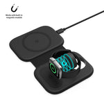 F20 3-in-1 15W Multifunktions-Magnet-Faltbares Kabelloses Ladegerät für iPhone-Serien & Apple Watches & AirPods, F20