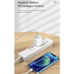 awei PD5 PD 20W Schnelllade-Reiseladegerät Netzteil mit Type-C / USB-C zu 8-Pin Kabel, US-Stecker