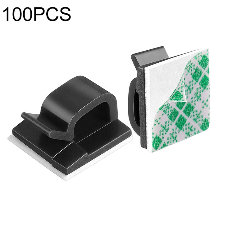 HG2392 100 Stücke Desktop-Datenkabel-Organizer-Befestigungsclip, Gummi-Typ: Grün und Weiß, 100 Stücke