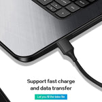 M11 3-in-1 5A USB auf 8 Pin + Micro USB + USB-C / Typ-C Nylon geflochtenes magnetisches Datenkabel, Kabellänge: 2m, 8 Pin + Micro USB + USB-C / Typ-C