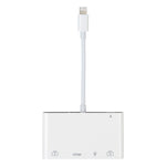 4-in-1 8-Pin auf Dual USB + 3,5mm AUX + HDMI OTG Audio Digital AV Adapter