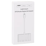 4-in-1 8-Pin auf Dual USB + 3,5mm AUX + HDMI OTG Audio Digital AV Adapter