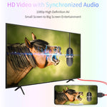 MiraScreen L7-8 3-in-1 8-Pin + Micro-USB + USB-C / Typ-C auf HDMI Videokonverterkabel, Kabellänge: 2m, 3-in-1 HDMI