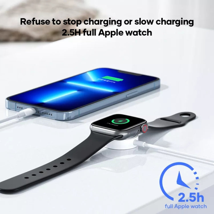 3 in 1 USB-C / Type-C zu 8 Pin + USB-C / Type-C + Magnetisches kabelloses Uhrenladegerät Datenkabel, Kabellänge: 1,2m, 3 in 1