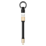 IVON CA90 2,4A USB zu 8 Pin Tragbares Datenkabel mit Ring, Länge: 14,5cm, 8 Pin