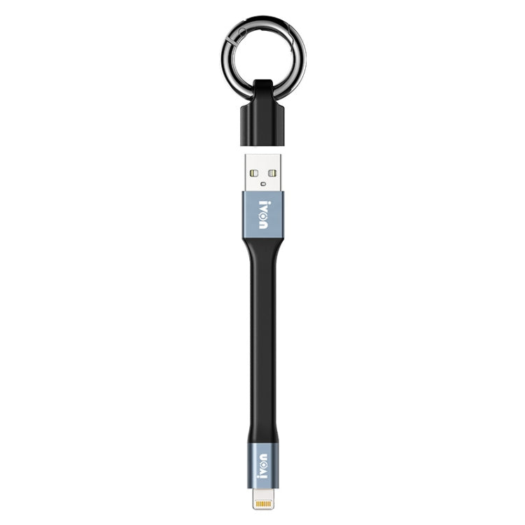 IVON CA90 2,4A USB zu 8 Pin Tragbares Datenkabel mit Ring, Länge: 14,5cm, 8 Pin