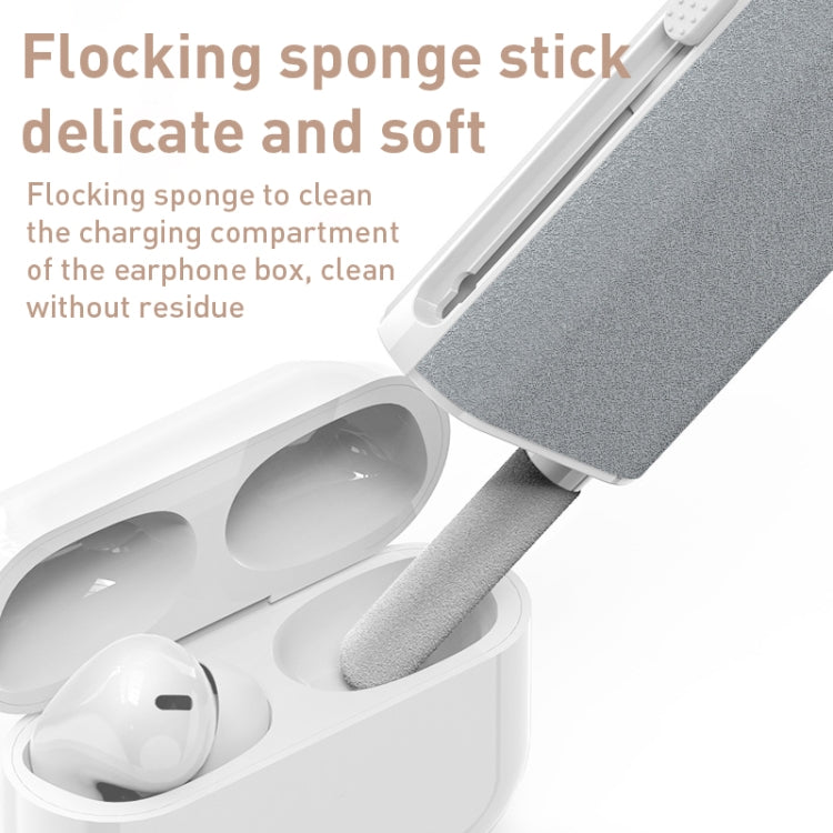 Q6 5-in-1 kabellose Kopfhörer-Ladebox Handy-Bildschirm-Reinigungsset, Q6