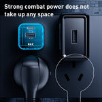 WK WP-U149 20W USB+USB-C/Type-C Dual Port Transparentes Ladegerät, Spezifikationen: US-Stecker