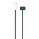 USB-C / Typ-C auf Magsafe 3 Geflochtenes Schnellladedatenkabel, Länge: 2m, Blau, Weiß