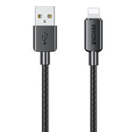 WEKOME WDC-03 Tidal Energy Serie 2,4A USB-auf-8-Pin Geflochtenes Datenkabel, Länge: 1m, USB-auf-8-Pin