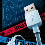 WEKOME WDC-03 Tidal Energy Serie 2,4A USB-auf-8-Pin Geflochtenes Datenkabel, Länge: 1m, USB-auf-8-Pin