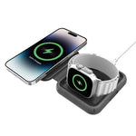MOMAX UD30 Q.Mag Go 2-in-1 Faltbares MagSafe Magnetisches Kabelloses Ladegerät