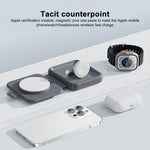 MOMAX UD30 Q.Mag Go 2-in-1 Faltbares MagSafe Magnetisches Kabelloses Ladegerät