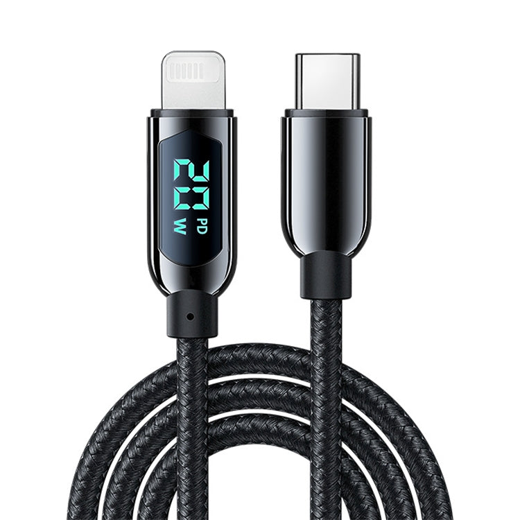 Mutural Li-CC001 1,2m PD20W Digitalanzeige USB-C / Typ-C auf 8 Pin Ladedatenkabel, Typ-C auf 8 Pin