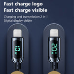 Mutural Li-CC001 1,2m PD20W Digitalanzeige USB-C / Typ-C auf 8 Pin Ladedatenkabel, Typ-C auf 8 Pin