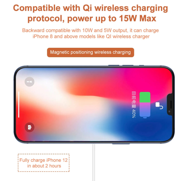 M1 Magnetisches Positionierungs-Wireless-Ladegerät aus Aluminiumlegierung