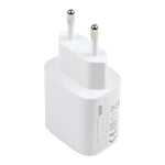 T087 20W USB-C / Type-C + USB-Anschlüsse Schnelllade-Reiseladegerät, EU Stecker, EU Stecker