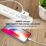 U087 20W USB-C / Typ-C + USB-Anschlüsse Schnelllade-Reiseladegerät, US-Stecker, US-Stecker