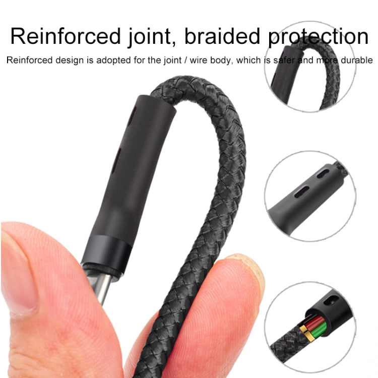 100W 6A Type-C zu 8 Pin+Type-C+Micro USB Lade-Datenkabel, 1,3m