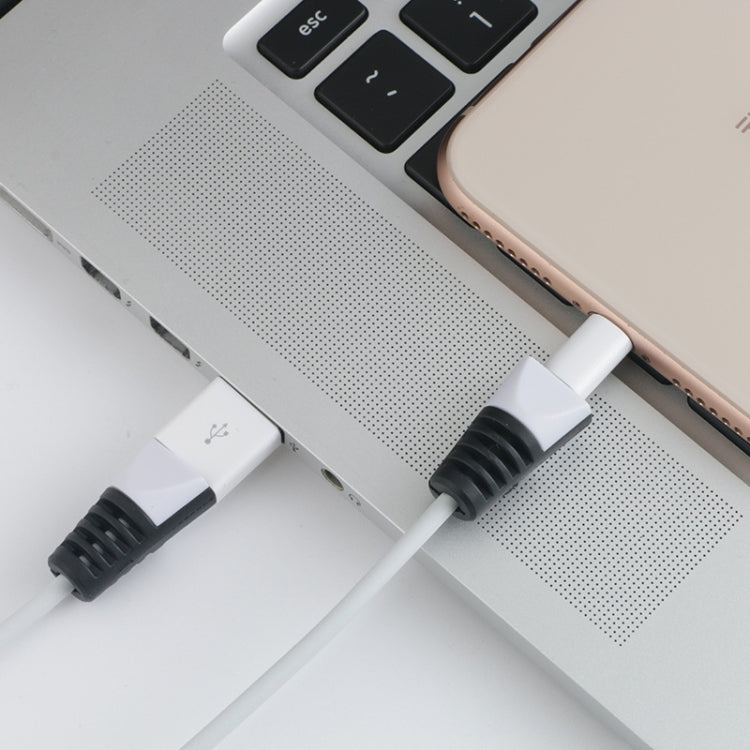 2 Stk. bruchsicheres USB-Ladekabel, Wickler, Schutzhülle