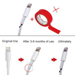 2 Stk. bruchsicheres USB-Ladekabel, Wickler, Schutzhülle