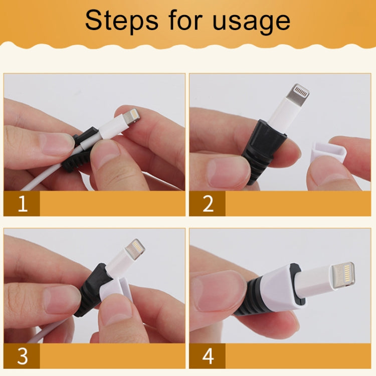2 Stk. bruchsicheres USB-Ladekabel, Wickler, Schutzhülle