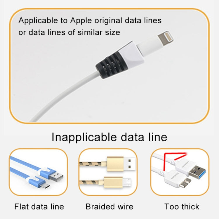 2 Stk. bruchsicheres USB-Ladekabel, Wickler, Schutzhülle