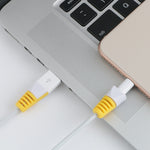 2 Stk. bruchsicheres USB-Ladekabel, Wickler, Schutzhülle