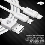 Lenyes LC701 1.5m 2.4A Output USB to 8 Pin PVC Data Sync Fast Charging Cable, 1.5m 8 Pin