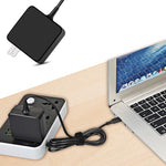 45W USB-C / Typ-C Netzteil Tragbares Ladegerät für Laptops mit Typ-C Ladekabel, US-Stecker, 45W US-Stecker /Schwarz