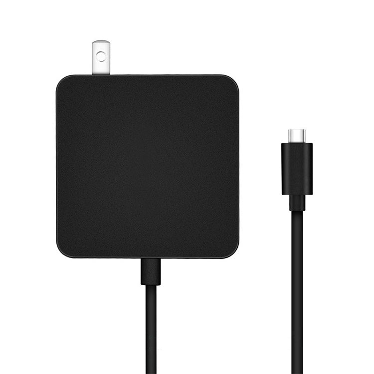65W USB-C / Type-C Netzteil Tragbares Ladegerät für Laptops mit Typ-C Ladekabel, US-Stecker, 65W US-Stecker / Schwarz