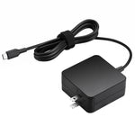 65W USB-C / Type-C Netzteil Tragbares Ladegerät für Laptops mit Typ-C Ladekabel, US-Stecker, 65W US-Stecker / Schwarz