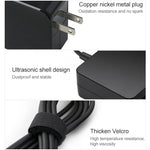 65W USB-C / Type-C Netzteil Tragbares Ladegerät für Laptops mit Typ-C Ladekabel, US-Stecker, 65W US-Stecker / Schwarz
