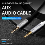 IVON CA55 3,5mm Klinkenstecker-zu-Klinkenstecker-AUX-Audiokabel, Kabellänge: 1m